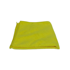 Yellow microfiber towel